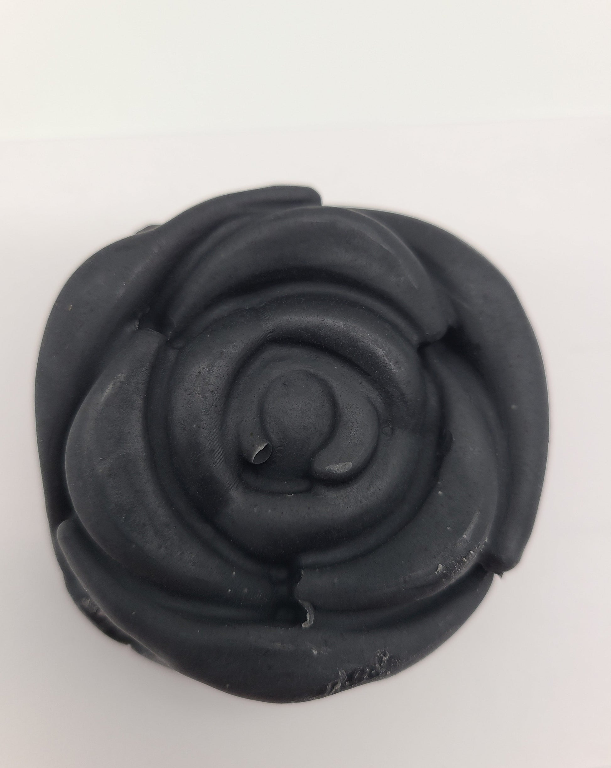 rose shape black soap