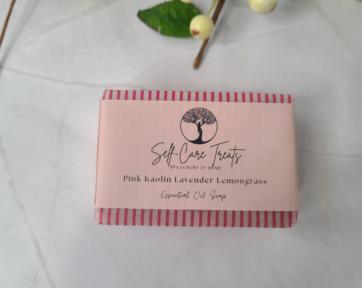 Pink Kaolin lavender lemongrass Soap (essential oil)