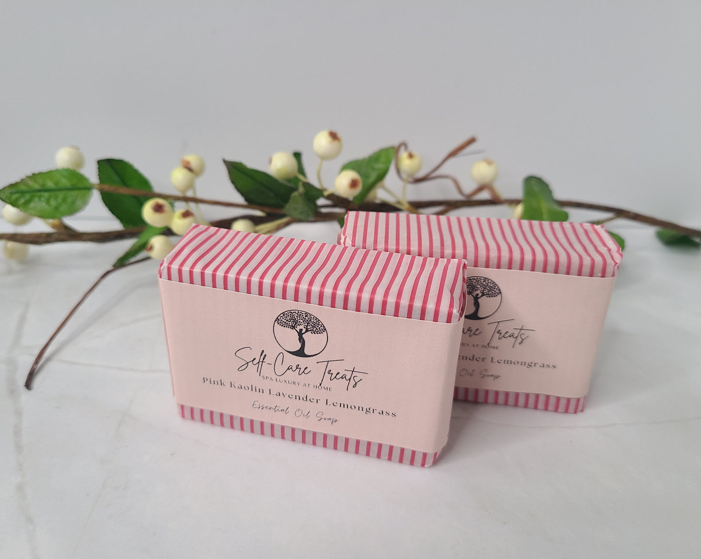 Pink Kaolin lavender lemongrass Soap (essential oil)