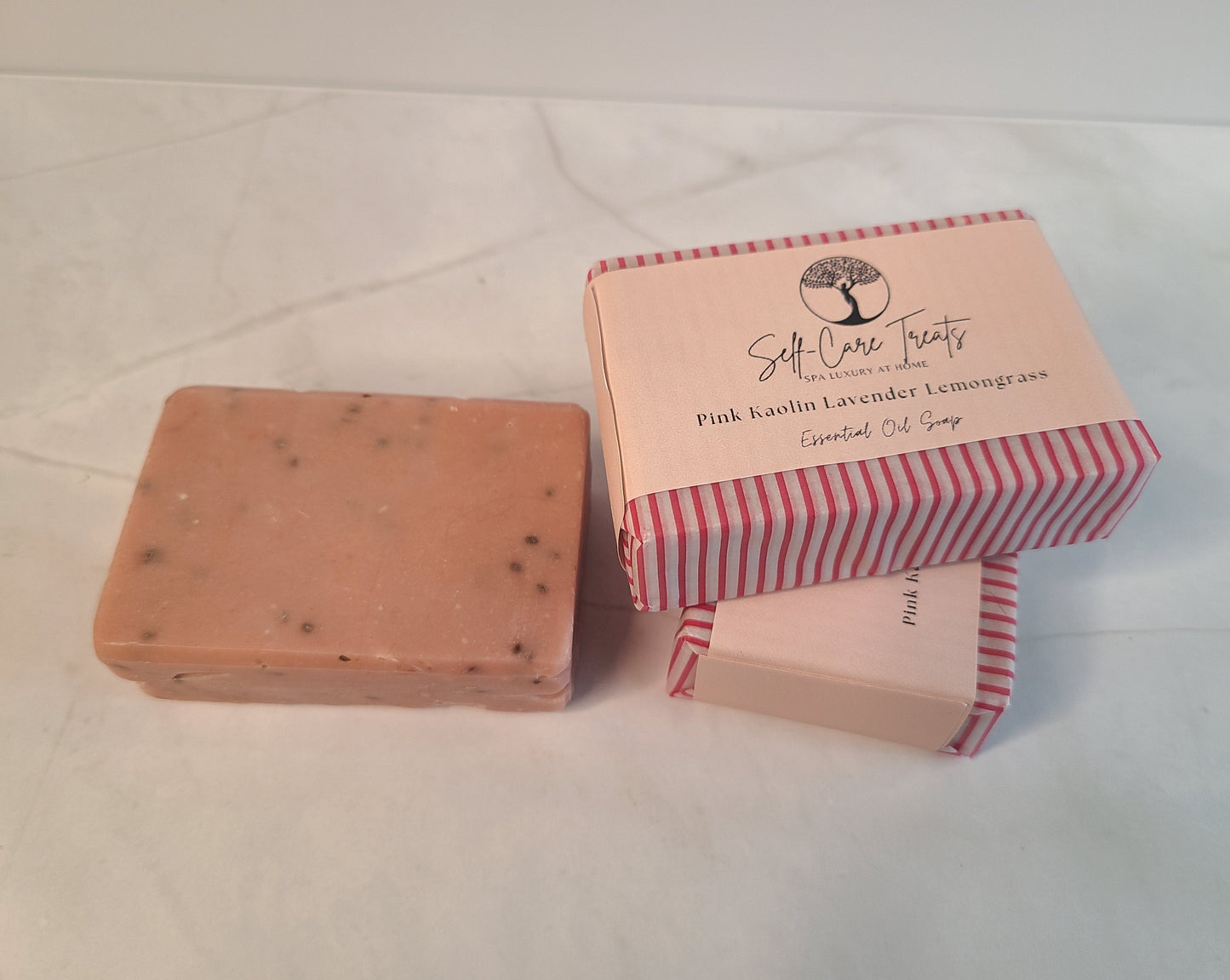 Pink Kaolin lavender lemongrass Soap (essential oil)