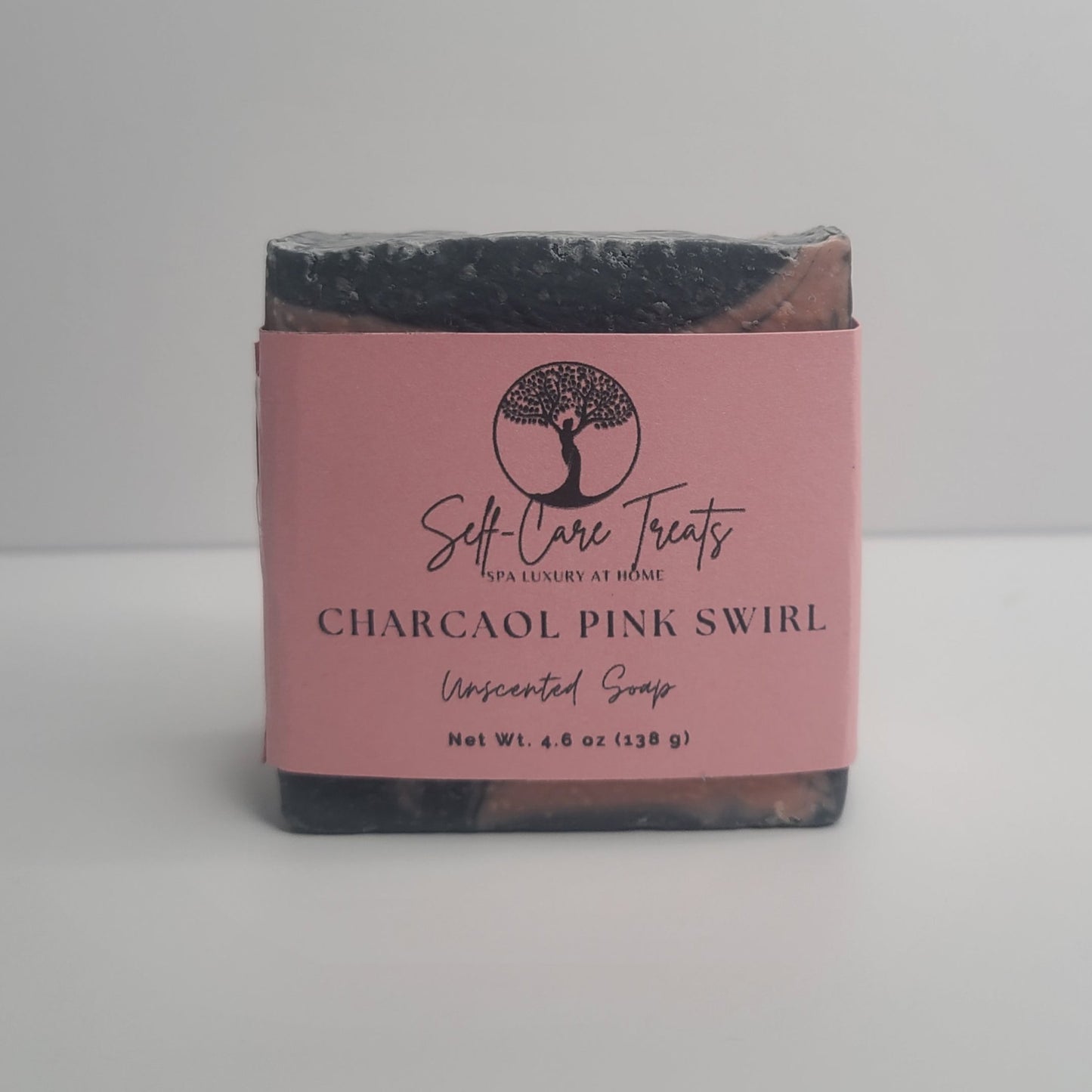 Charcoal Pink Swirl Soap