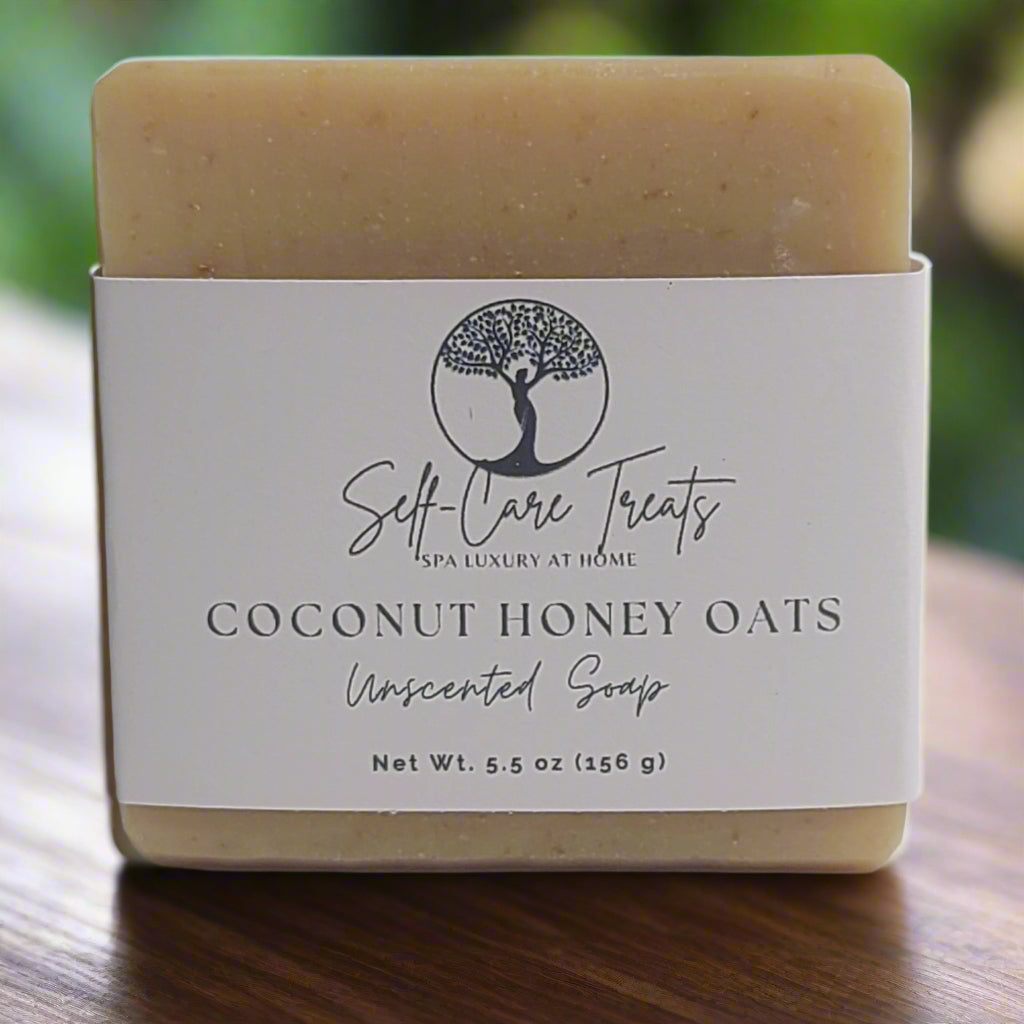 Unscented Coconut Honey Oats Soap