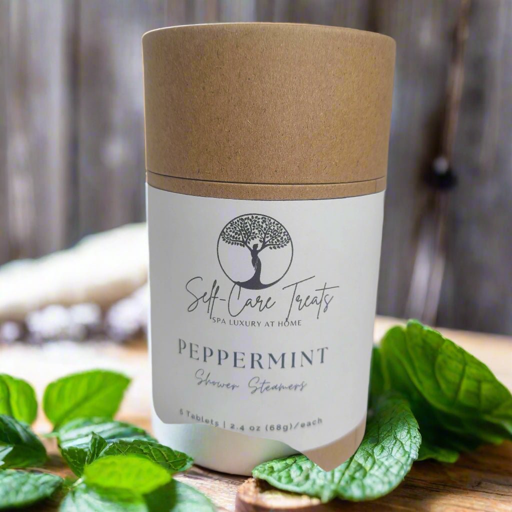 Peppermint Essential Oil Shower Steamer - Self - Care Treats