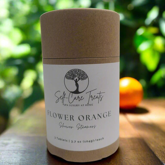 Sweet Orange Essential Shower Steamer set - Self - Care Treats